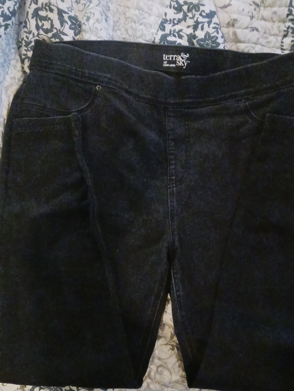 Terra & Sky Black Stretch Jeggings